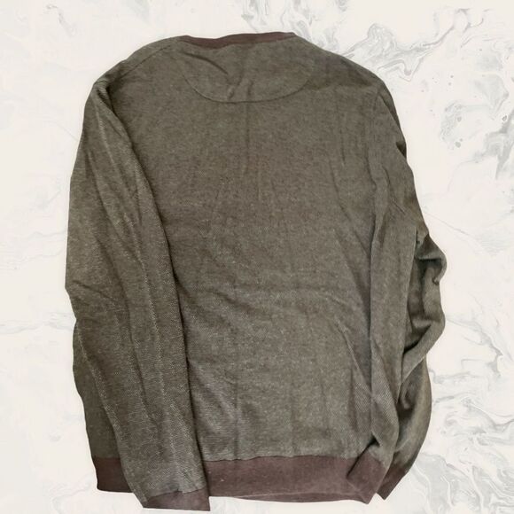 Nordstrom Men’s Bird's Eye Crewneck Sweater - Size 2XL - 
Burgundy Fudge Birdsey - Picture 4 of 5